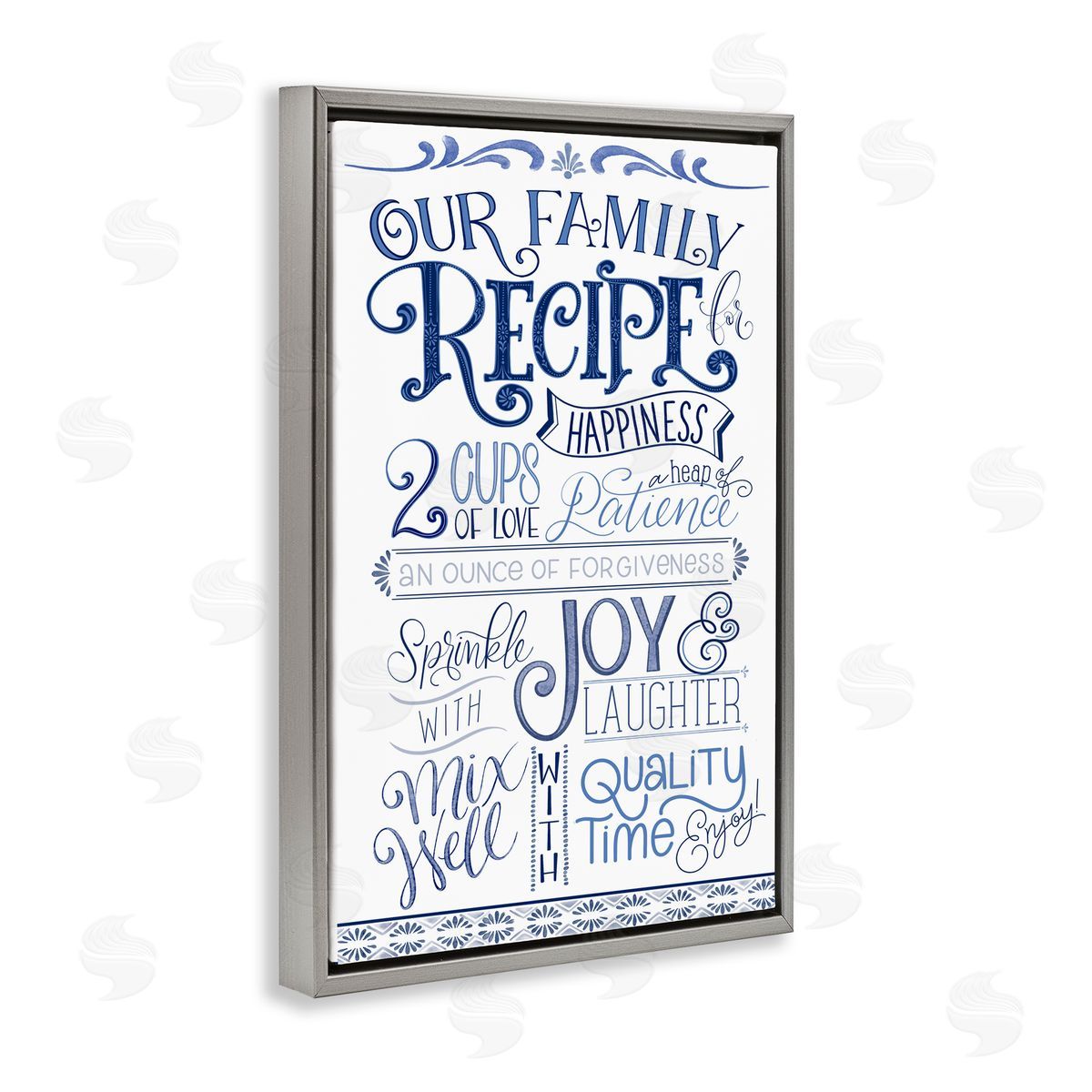 Nicole Tamarin Our Family Recipe Canvas Wall Art Print