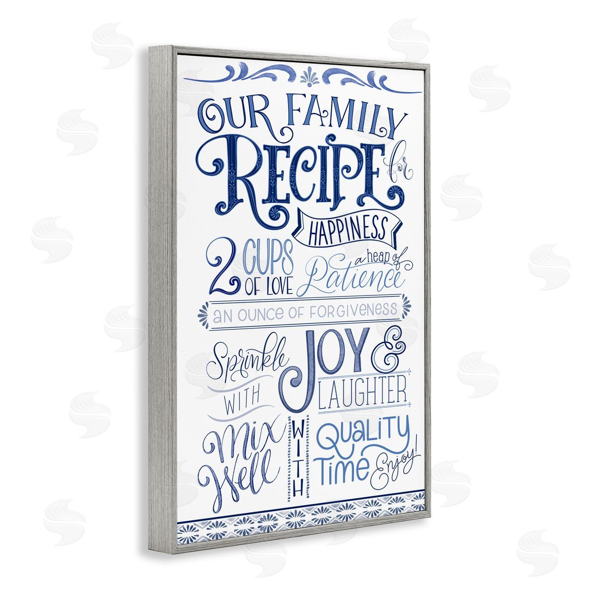 Nicole Tamarin Our Family Recipe Canvas Wall Art Print