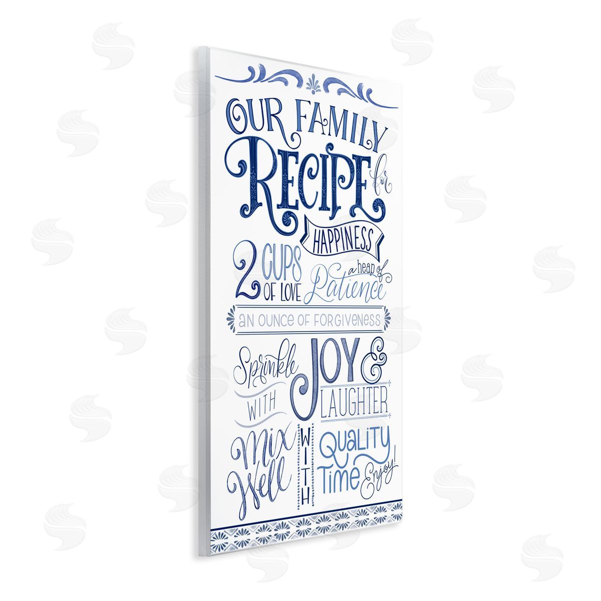 Nicole Tamarin Our Family Recipe Canvas Wall Art Print