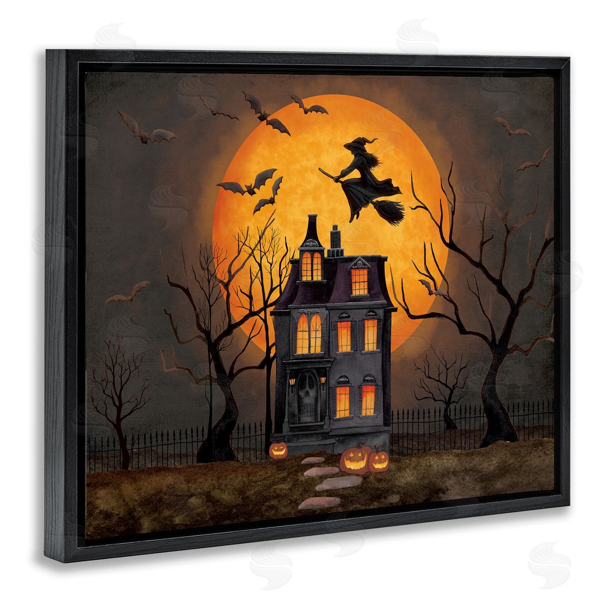 Nicole Tamarin Haunted Night Mansion Canvas Wall Art Print
