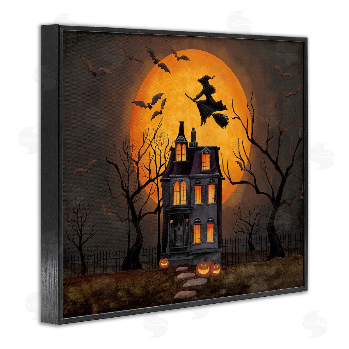 Nicole Tamarin Haunted Night Mansion Canvas Wall Art Print