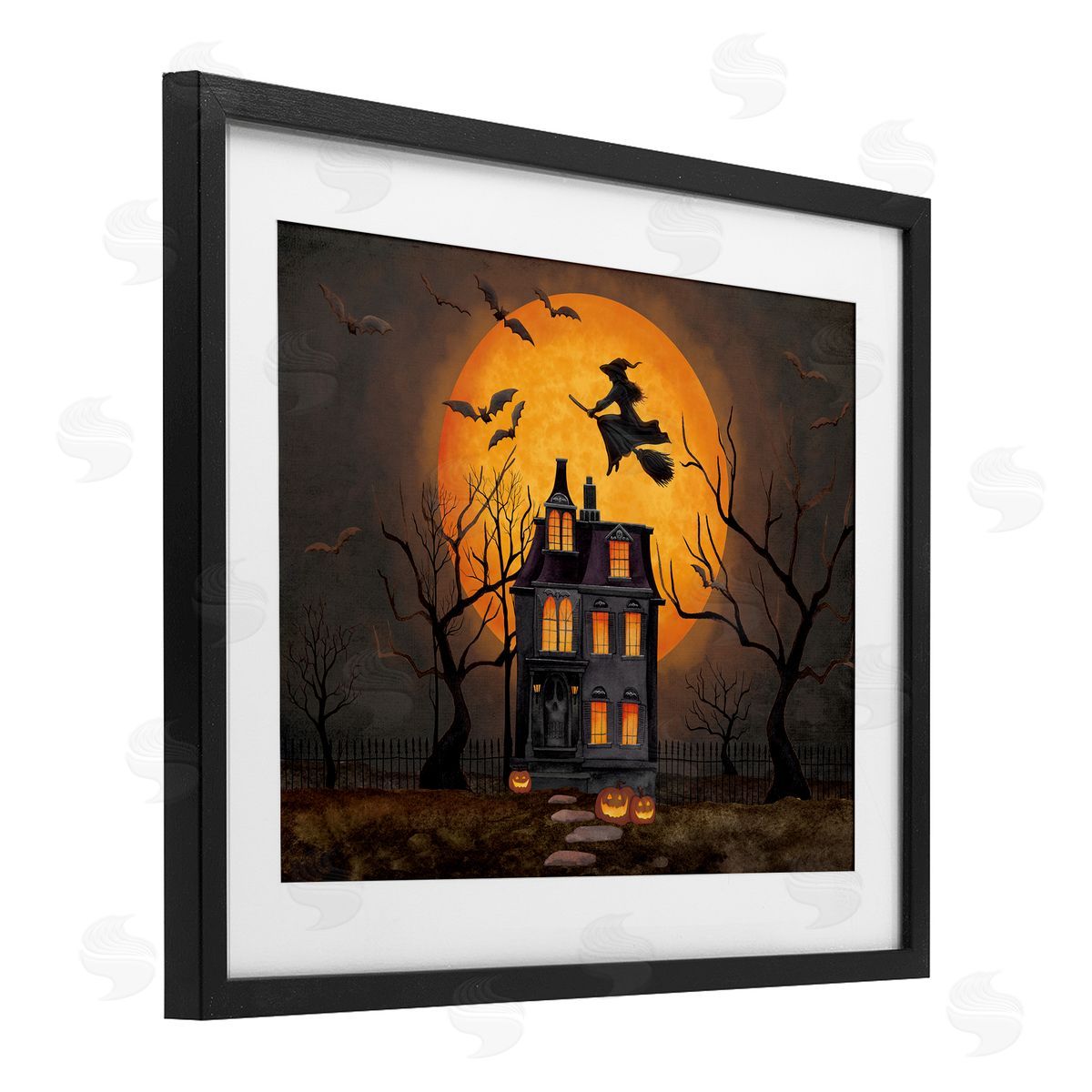 Nicole Tamarin Haunted Night Mansion Canvas Wall Art Print