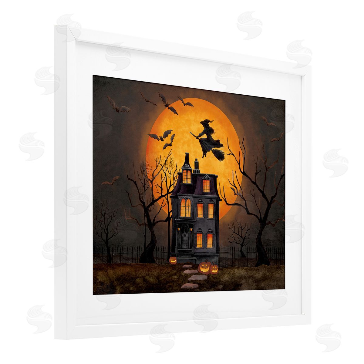 Nicole Tamarin Haunted Night Mansion Canvas Wall Art Print