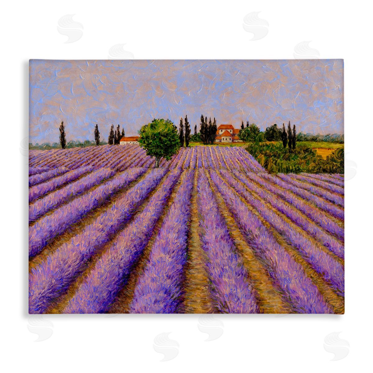 Tim Coffey Lavender Fields Farmland Canvas Wall Art Print