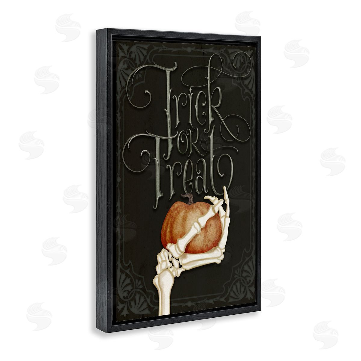 Nicole Tamarin Trick Or Treat Skeleton Hand Canvas Wall Art Print