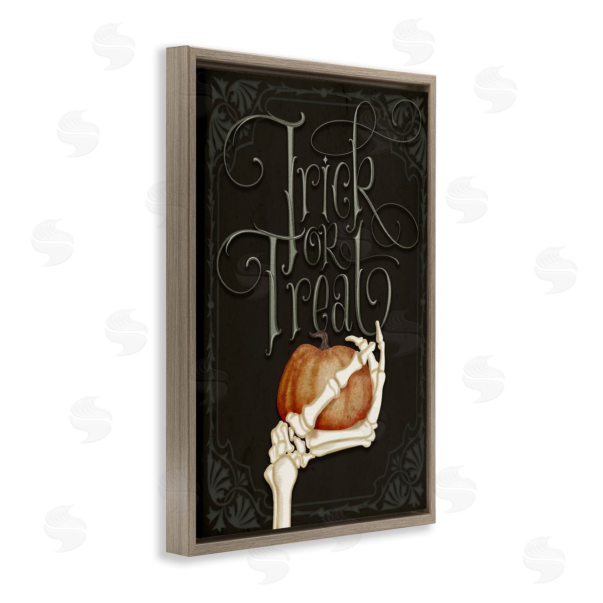 Nicole Tamarin Trick Or Treat Skeleton Hand Canvas Wall Art Print