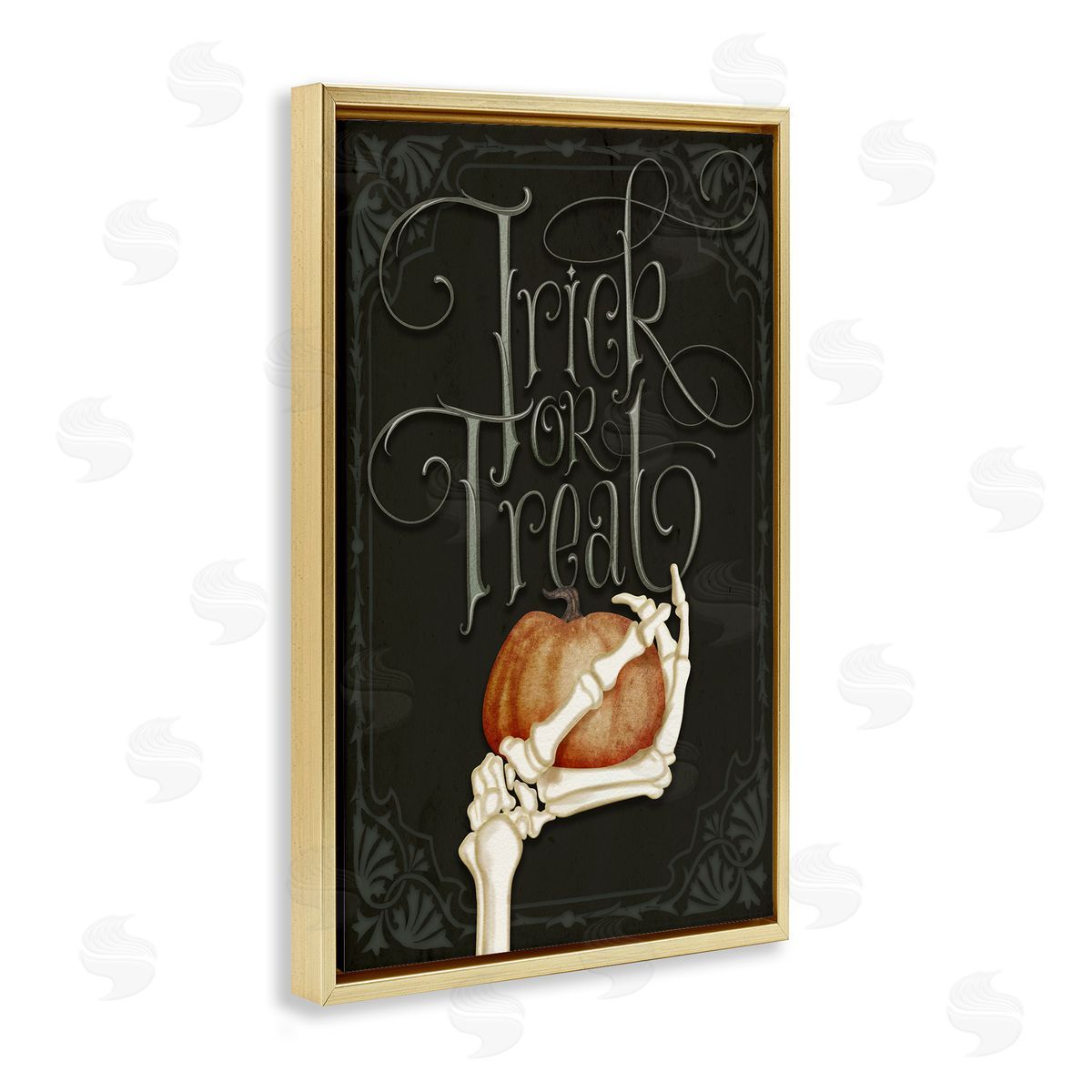 Nicole Tamarin Trick Or Treat Skeleton Hand Canvas Wall Art Print