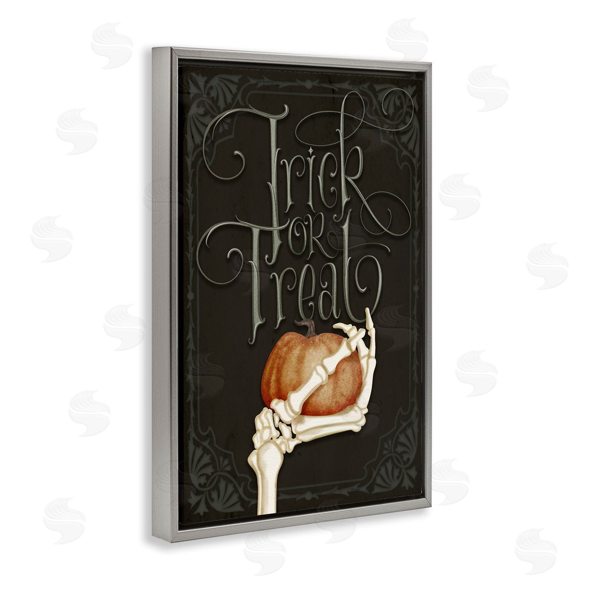 Nicole Tamarin Trick Or Treat Skeleton Hand Canvas Wall Art Print