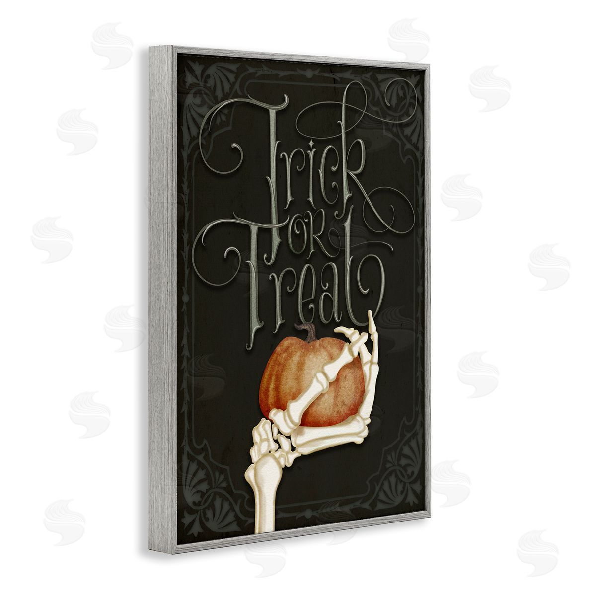 Nicole Tamarin Trick Or Treat Skeleton Hand Canvas Wall Art Print