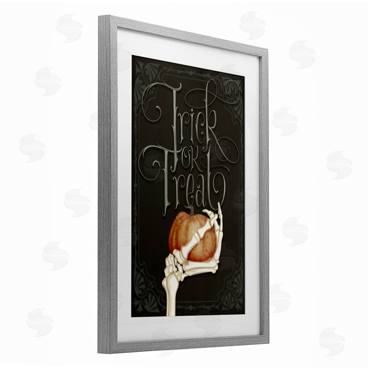 Nicole Tamarin Trick Or Treat Skeleton Hand Canvas Wall Art Print
