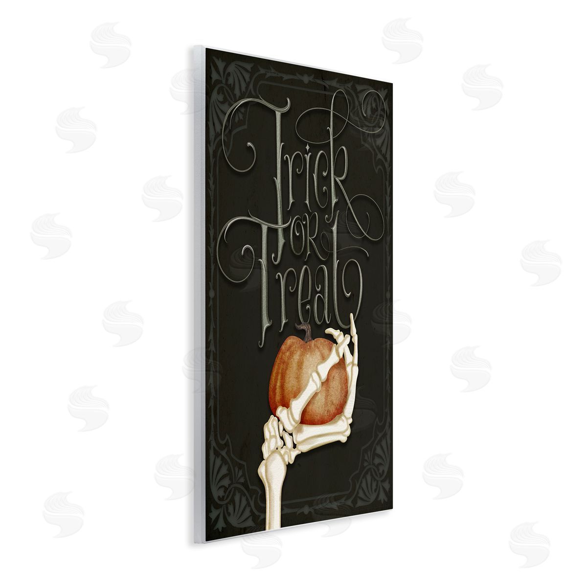Nicole Tamarin Trick Or Treat Skeleton Hand Canvas Wall Art Print