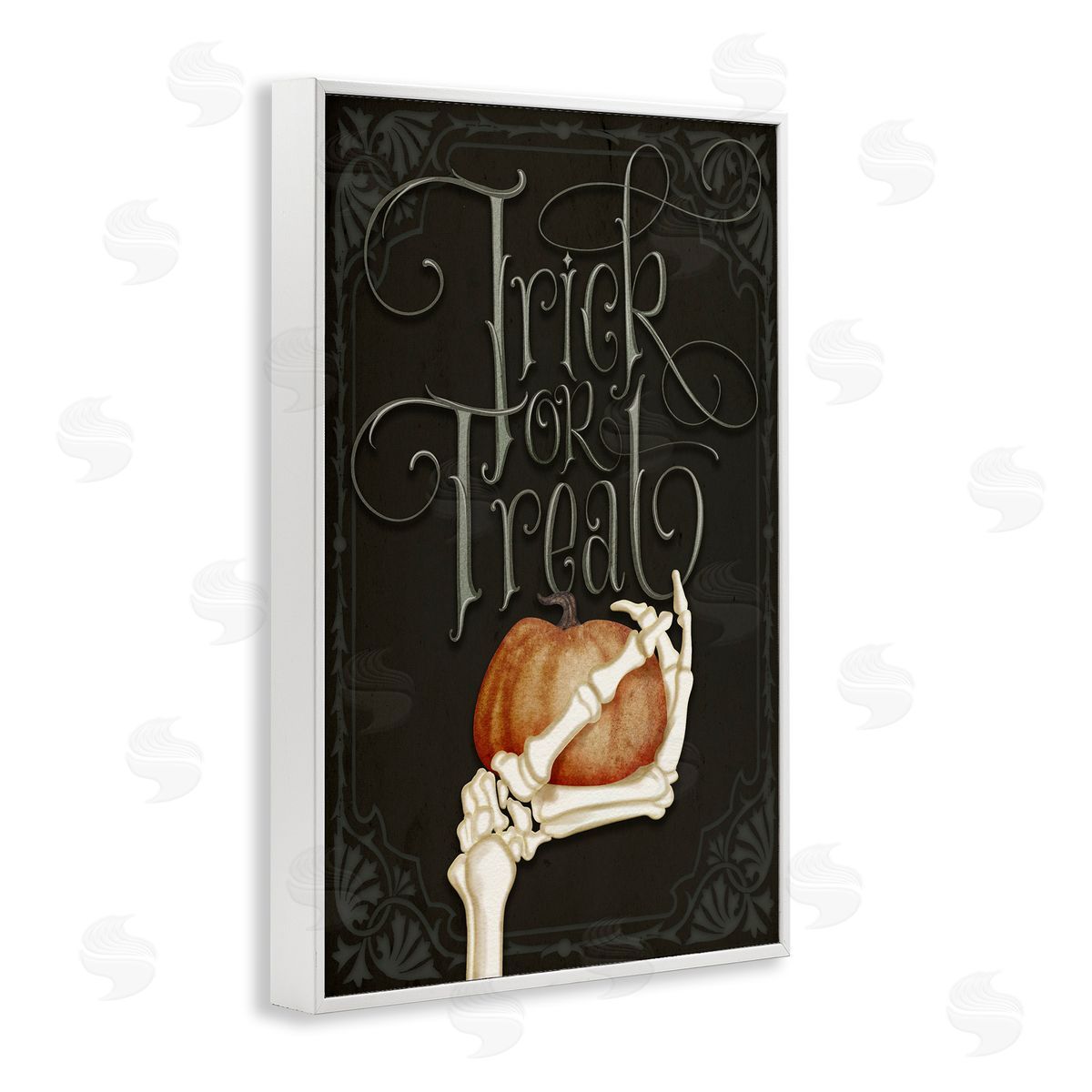 Nicole Tamarin Trick Or Treat Skeleton Hand Canvas Wall Art Print