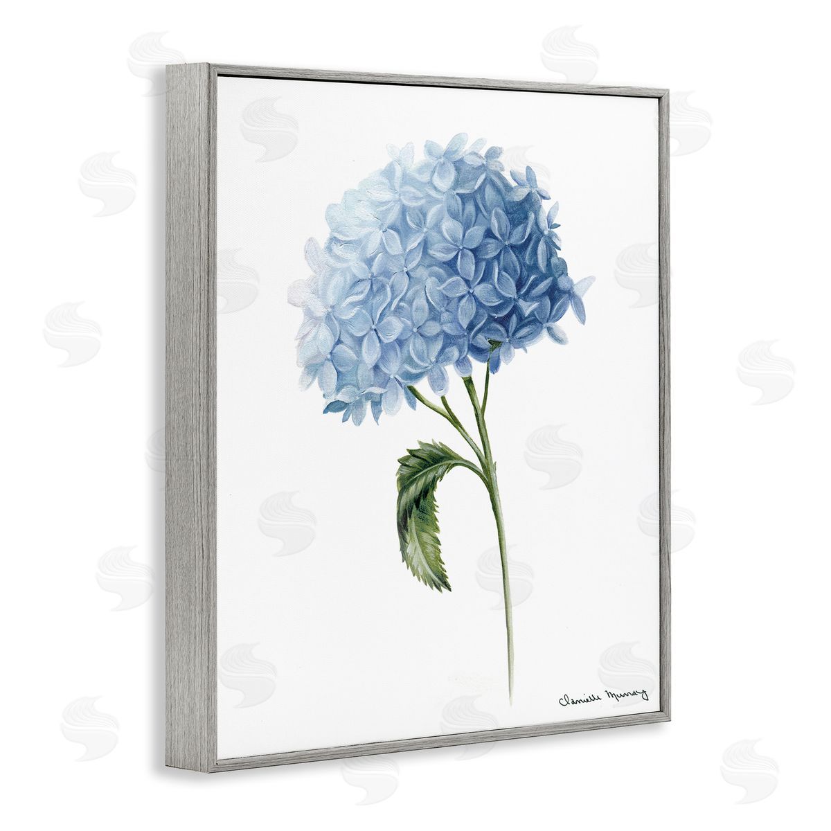 Danielle Murray Blue Hydrangea In Bloom Canvas Wall Art Print