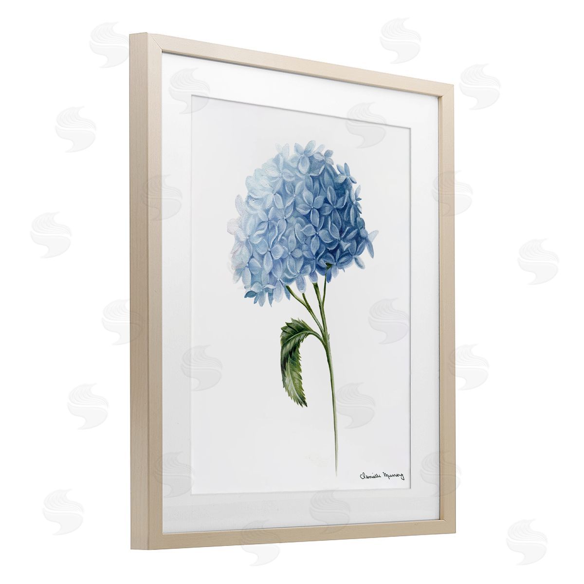 Danielle Murray Blue Hydrangea In Bloom Canvas Wall Art Print