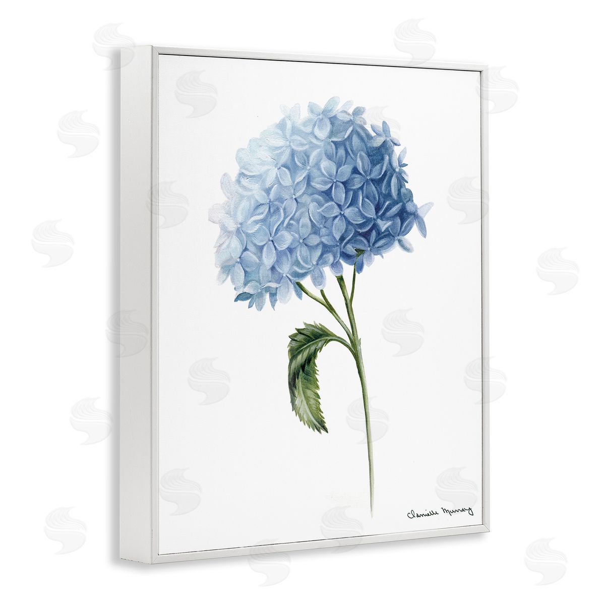 Danielle Murray Blue Hydrangea In Bloom Canvas Wall Art Print