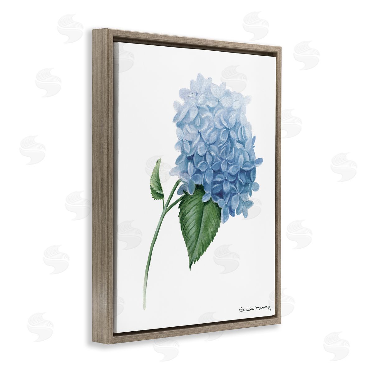 Danielle Murray Hydrangea Stem In Bloom Canvas Wall Art Print