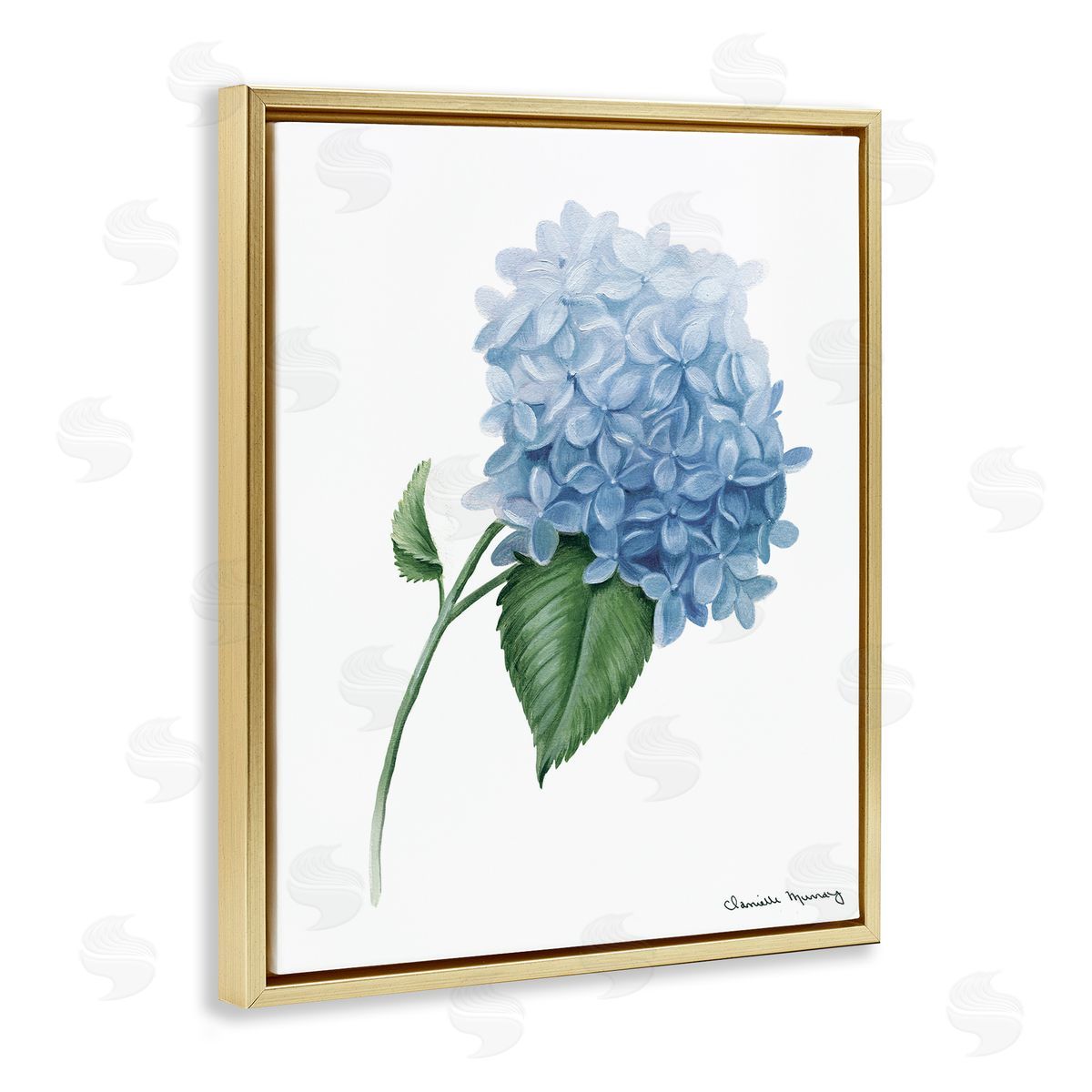 Danielle Murray Hydrangea Stem In Bloom Canvas Wall Art Print