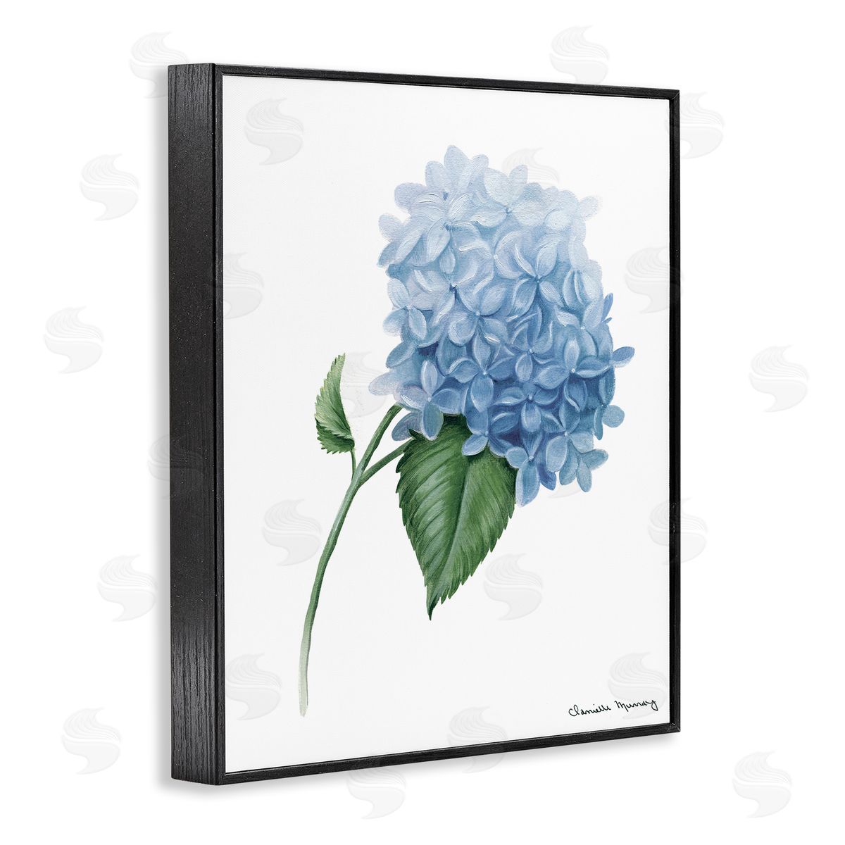 Danielle Murray Hydrangea Stem In Bloom Canvas Wall Art Print