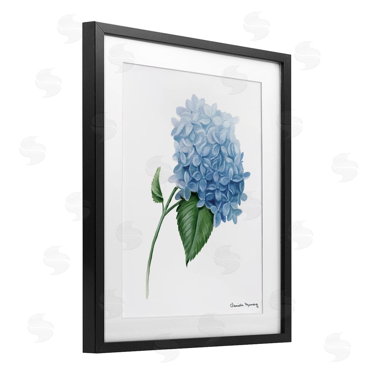 Danielle Murray Hydrangea Stem In Bloom Canvas Wall Art Print