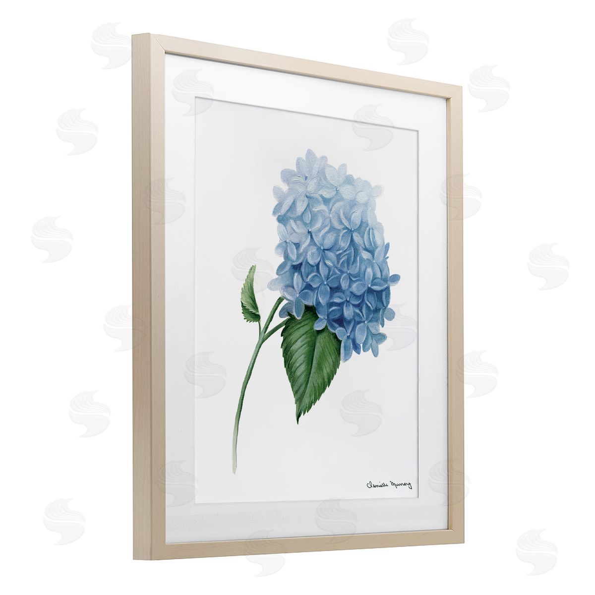 Danielle Murray Hydrangea Stem In Bloom Canvas Wall Art Print