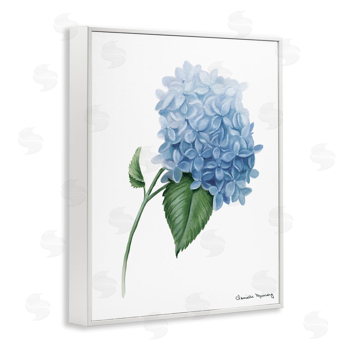 Danielle Murray Hydrangea Stem In Bloom Canvas Wall Art Print
