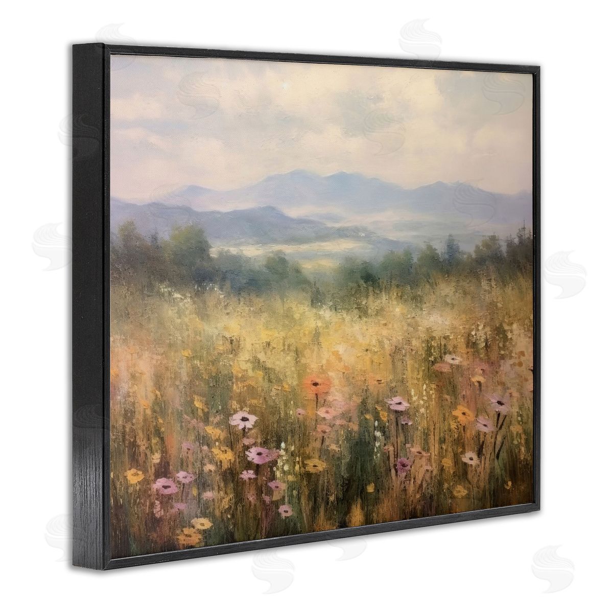 LSR Creative Studio Prairie Flowers & Mountains Canvas Wall Art Print