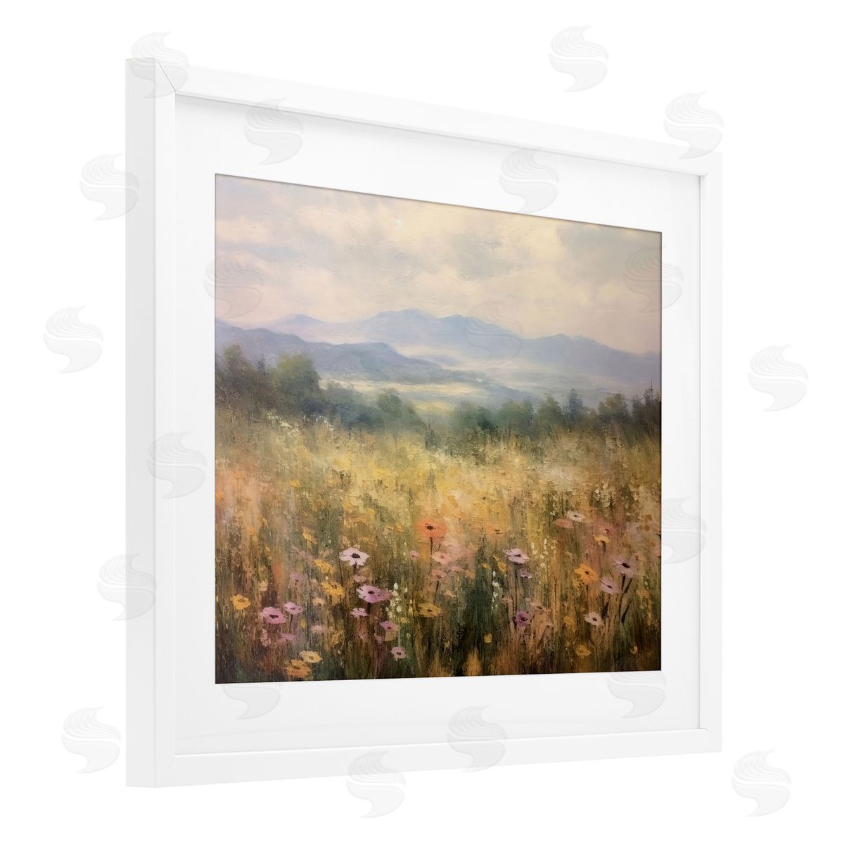 LSR Creative Studio Prairie Flowers & Mountains Canvas Wall Art Print