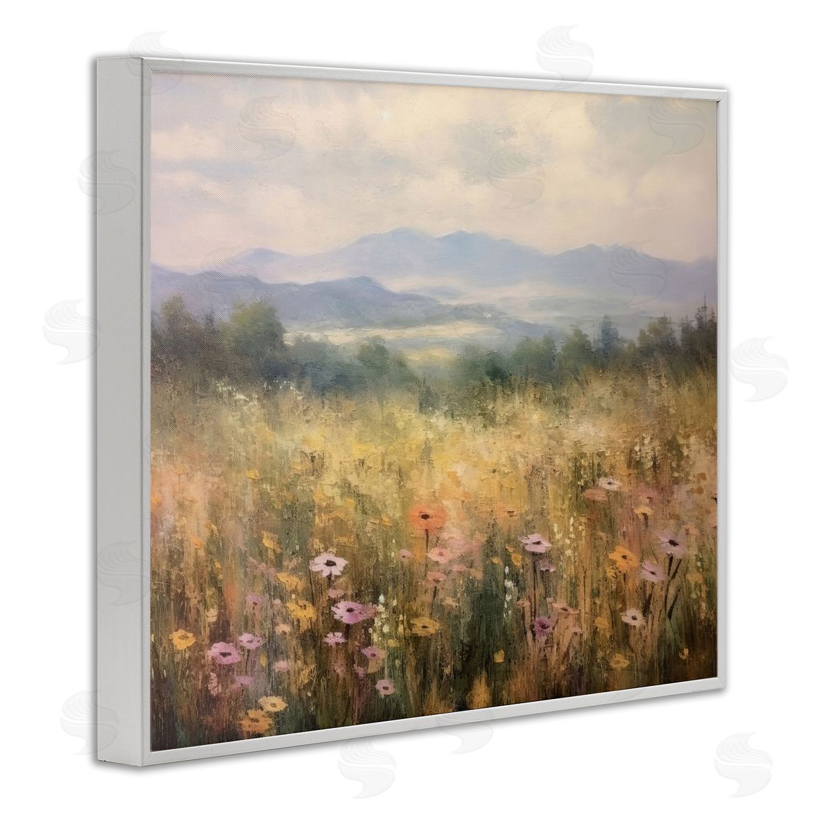 LSR Creative Studio Prairie Flowers & Mountains Canvas Wall Art Print