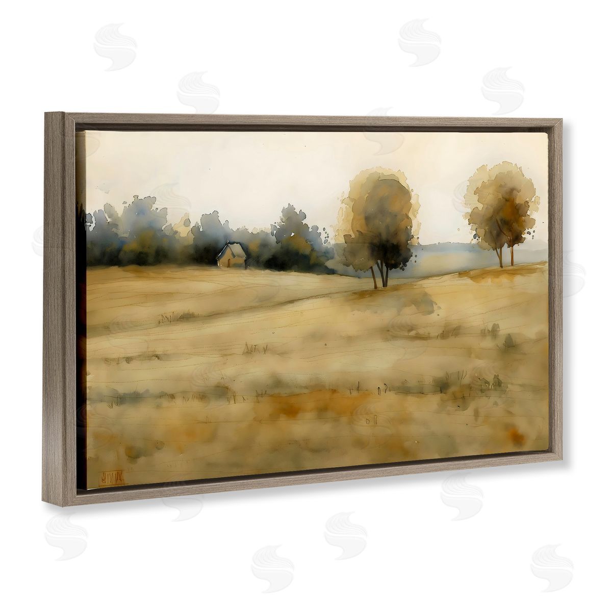 LSR Creative Studio Solitude Fields Landscape Canvas Wall Art Print