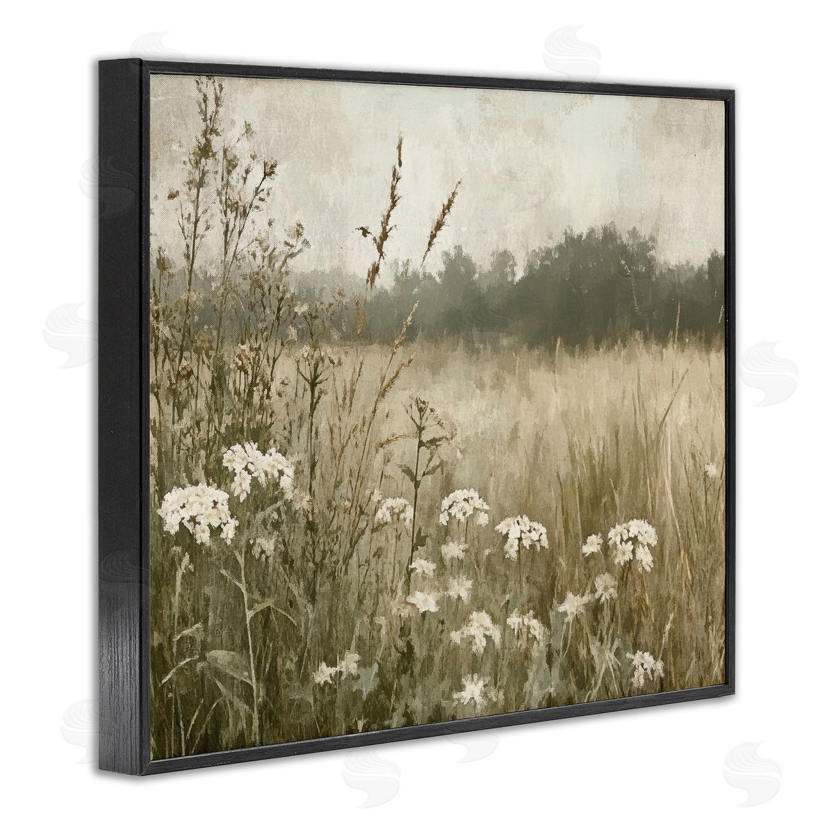 Petal Prints Design Daisy Clusters in Meadow Canvas Wall Art Print