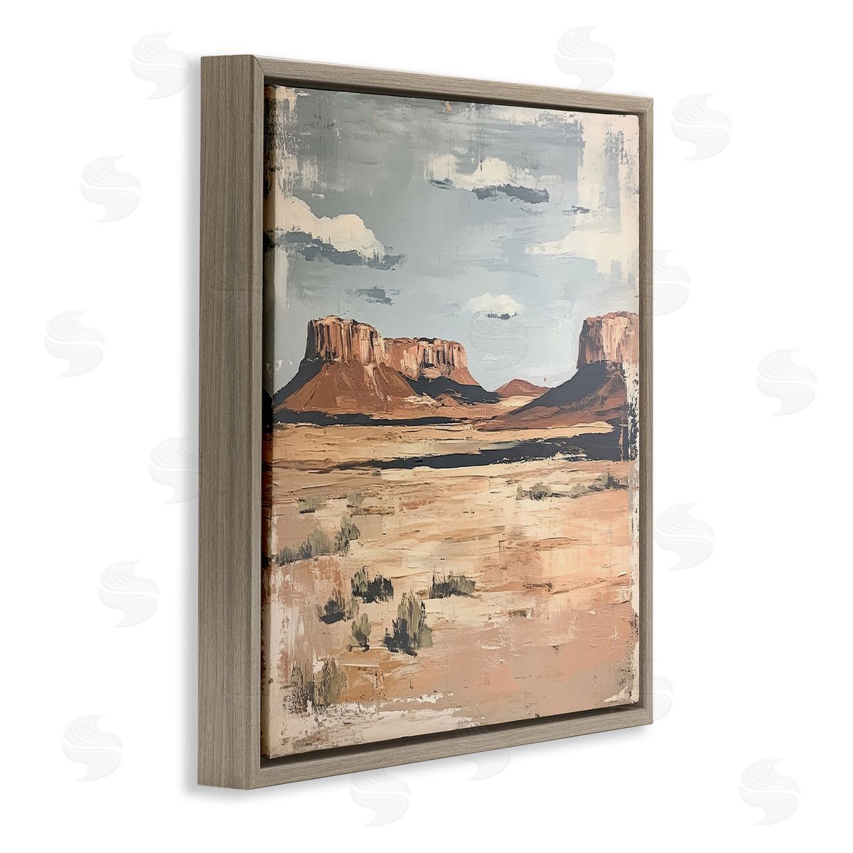 Petal Prints Design Vintage Desert Postcard Canvas Wall Art Print