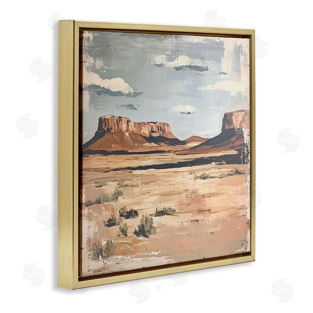 Petal Prints Design Vintage Desert Postcard Canvas Wall Art Print