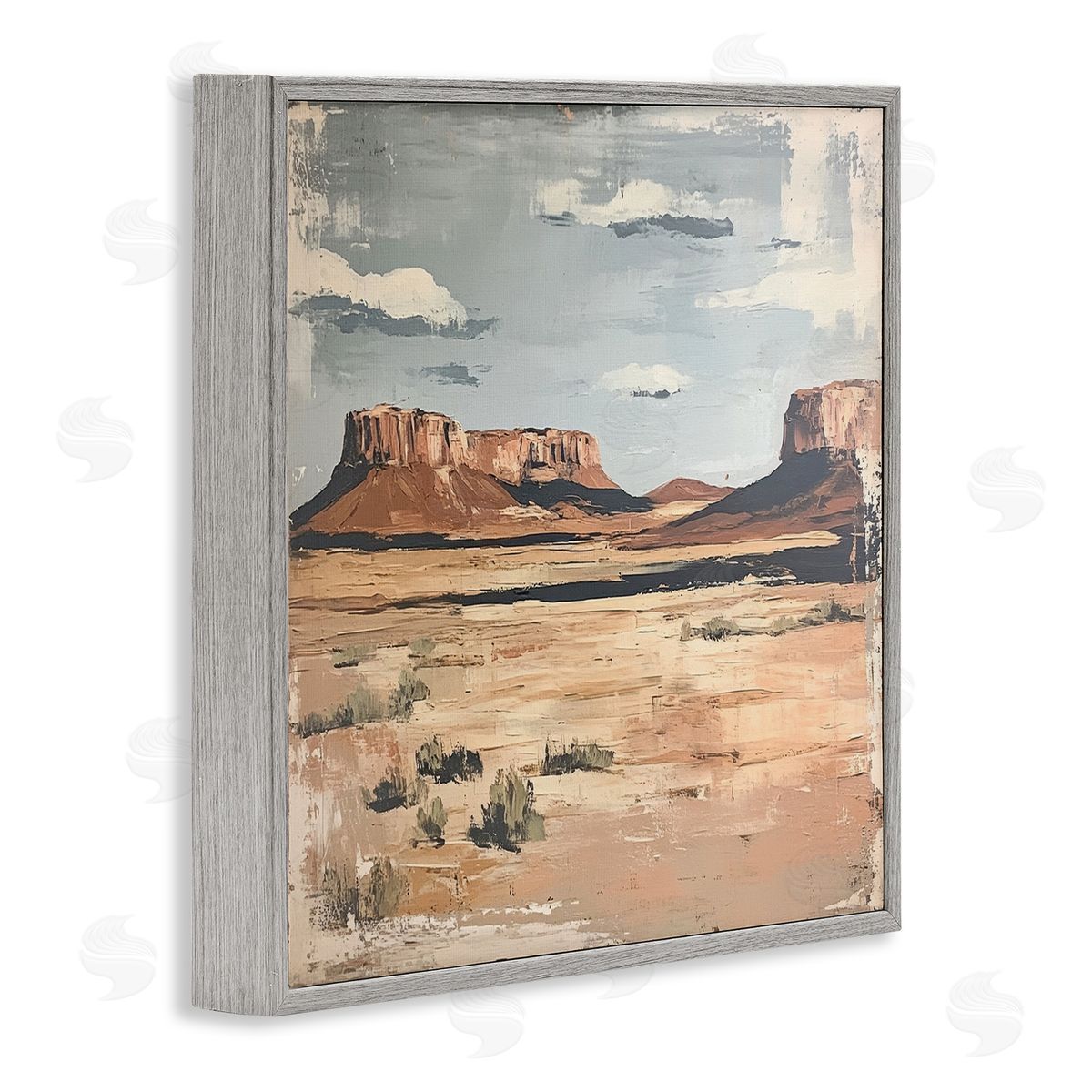 Petal Prints Design Vintage Desert Postcard Canvas Wall Art Print