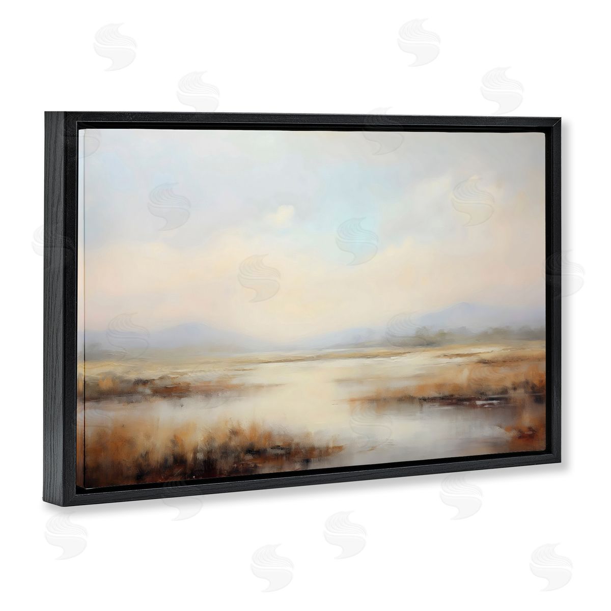 LSR Creative Studio Misty Wetlands Landscape Canvas Wall Art Print