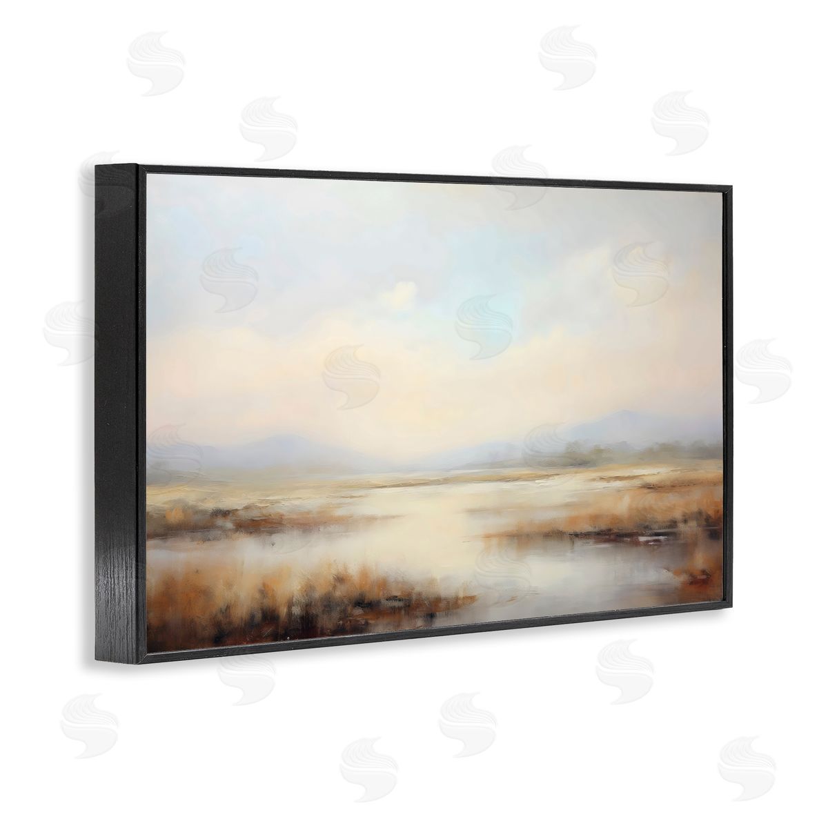LSR Creative Studio Misty Wetlands Landscape Canvas Wall Art Print