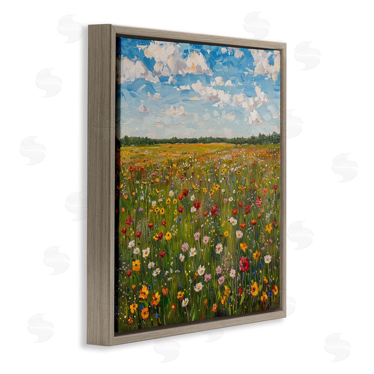 LSR Creative Studio Wildflower Blooms in Field Canvas Wall Art Print