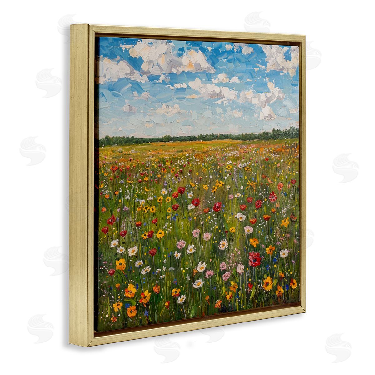 LSR Creative Studio Wildflower Blooms in Field Canvas Wall Art Print