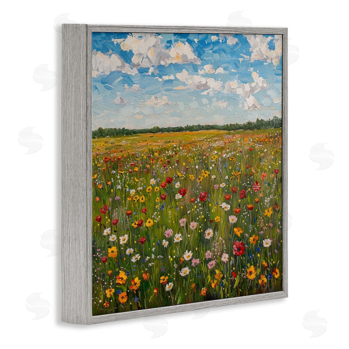 LSR Creative Studio Wildflower Blooms in Field Canvas Wall Art Print