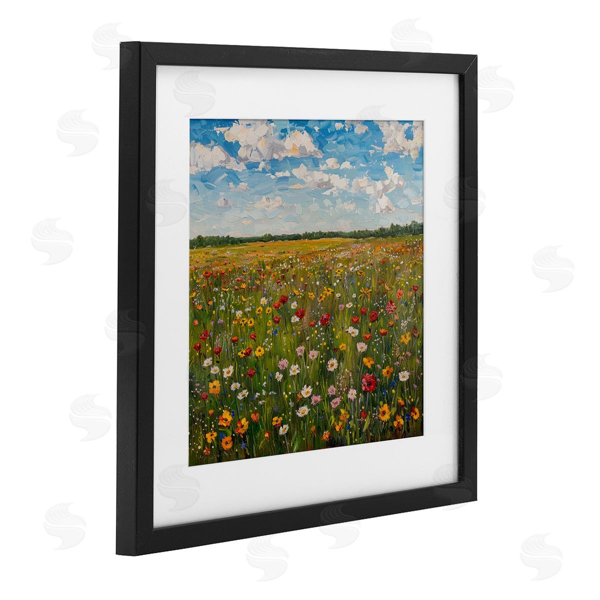 LSR Creative Studio Wildflower Blooms in Field Canvas Wall Art Print