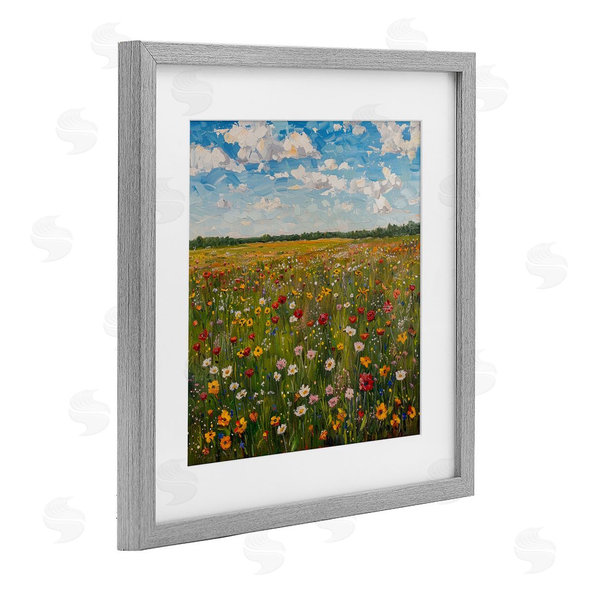 LSR Creative Studio Wildflower Blooms in Field Canvas Wall Art Print