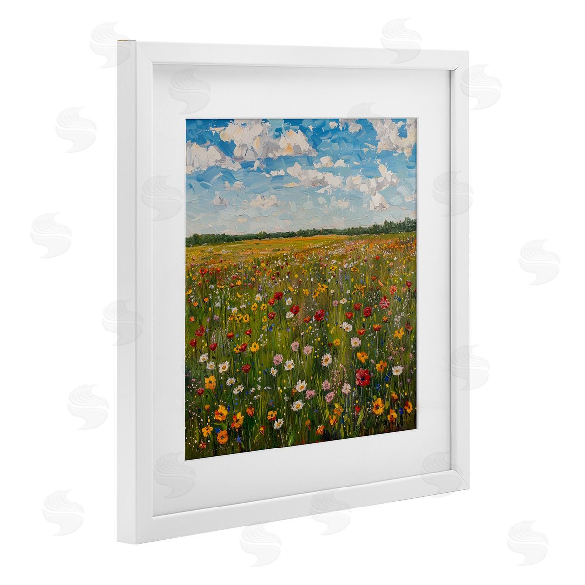 LSR Creative Studio Wildflower Blooms in Field Canvas Wall Art Print