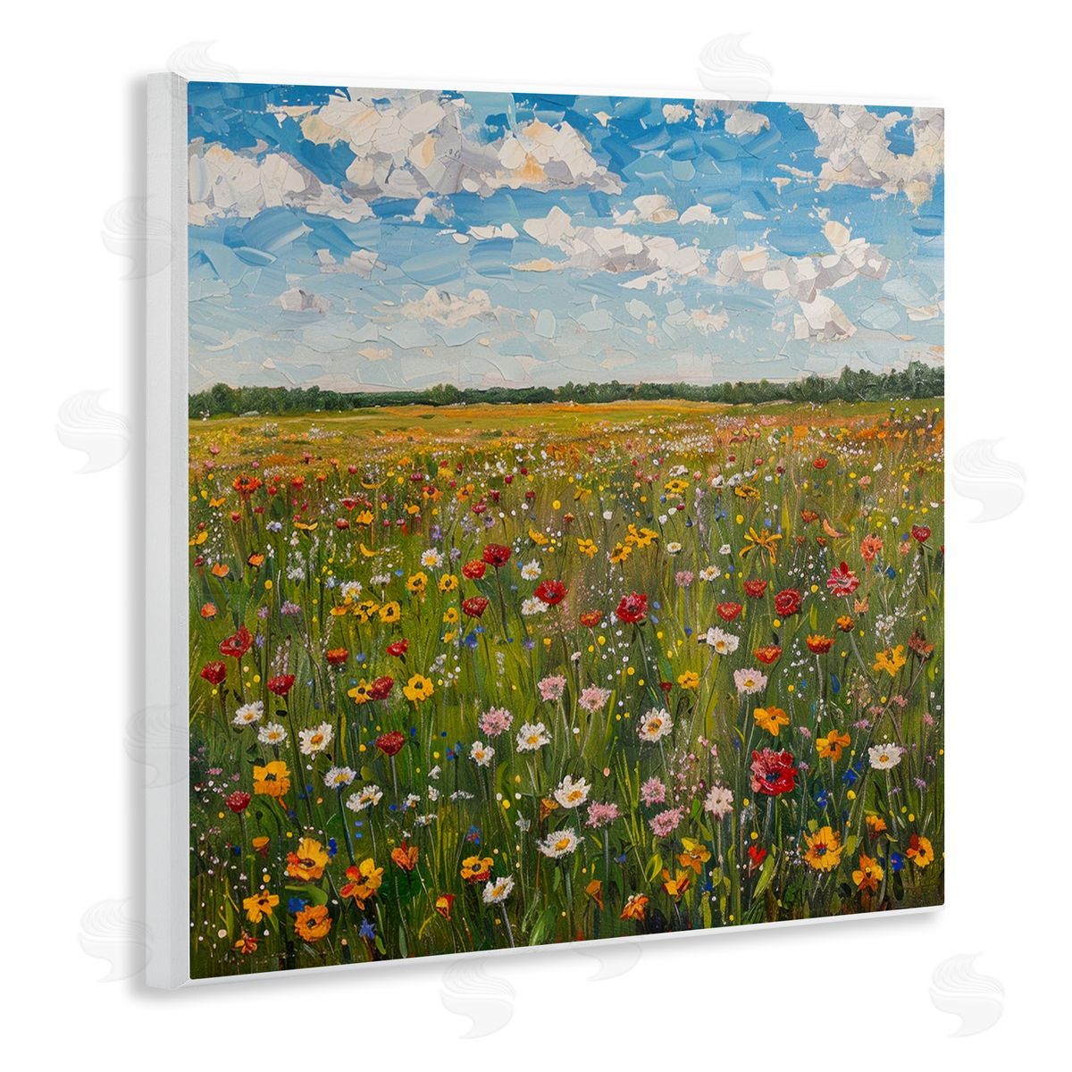 LSR Creative Studio Wildflower Blooms in Field Canvas Wall Art Print