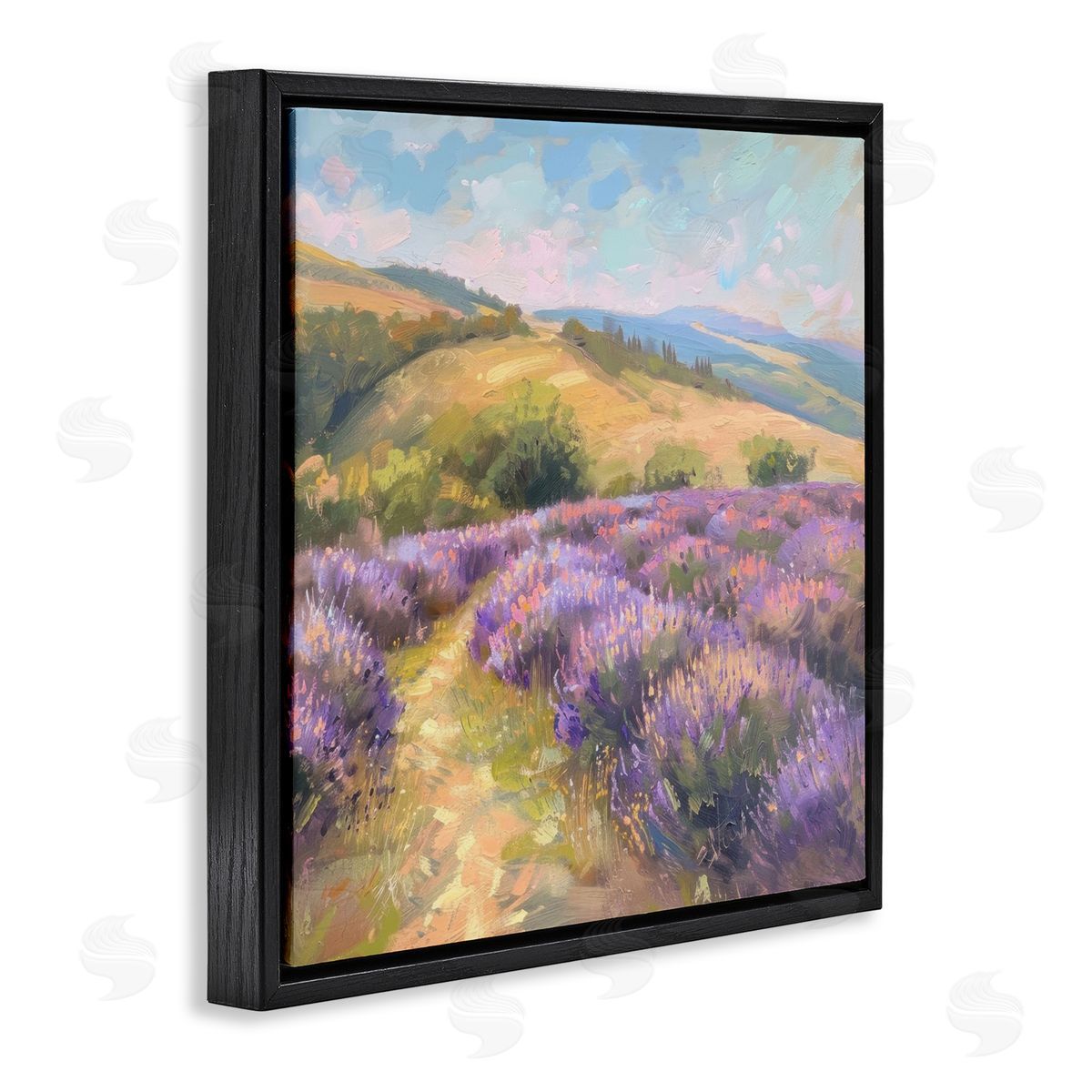 LSR Creative Studio Lavender Field Hills Canvas Wall Art Print
