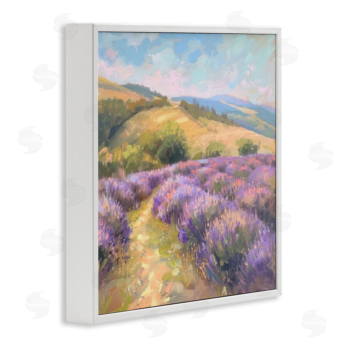 LSR Creative Studio Lavender Field Hills Canvas Wall Art Print