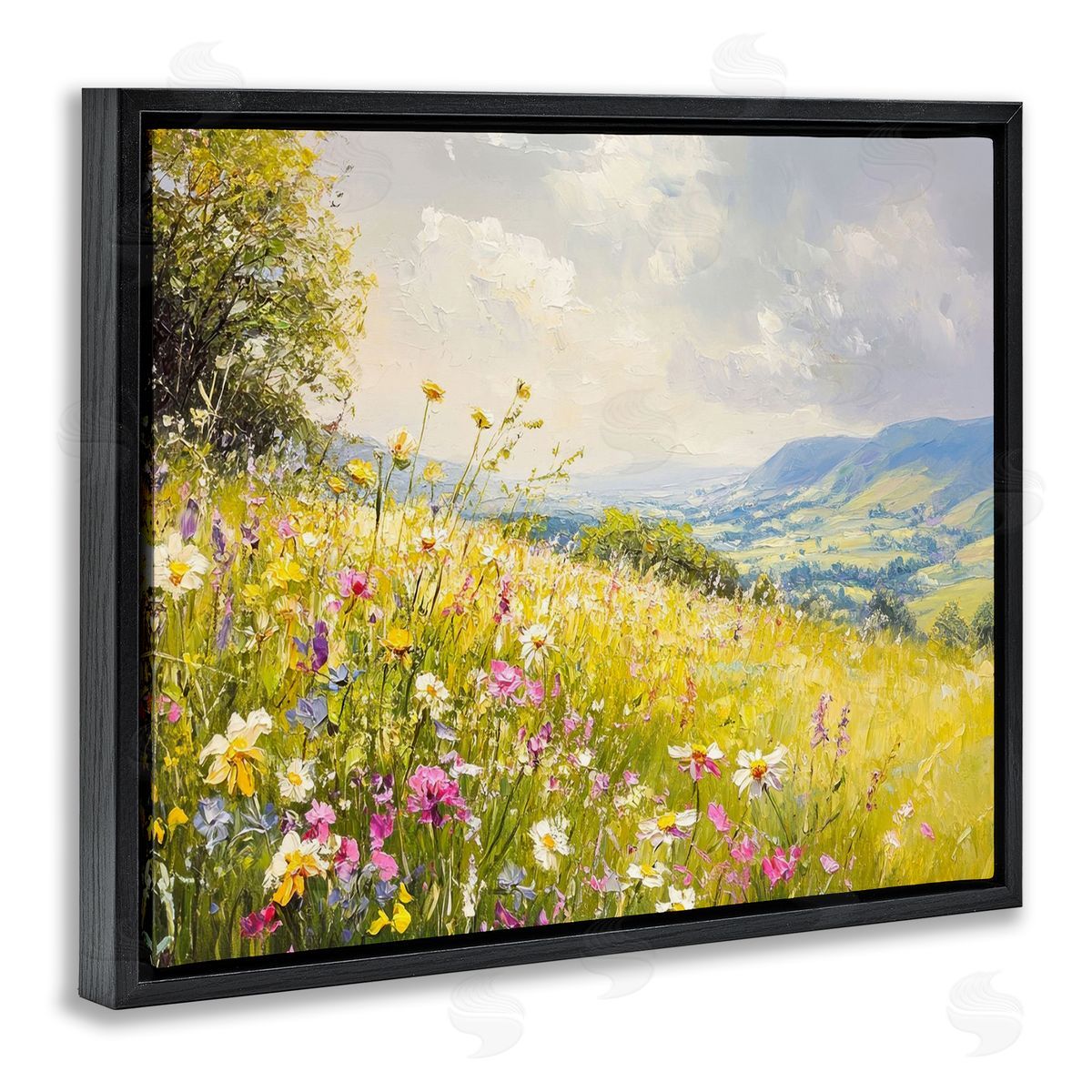 LSR Creative Studio Scenic Wildflower Hill Canvas Wall Art Print