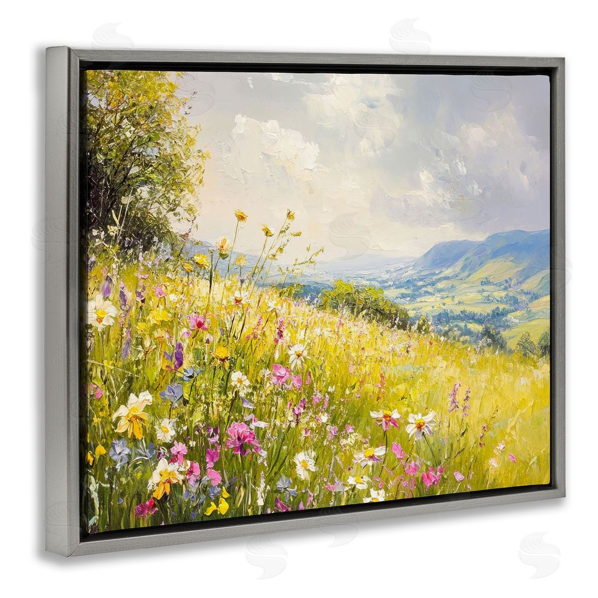 LSR Creative Studio Scenic Wildflower Hill Canvas Wall Art Print