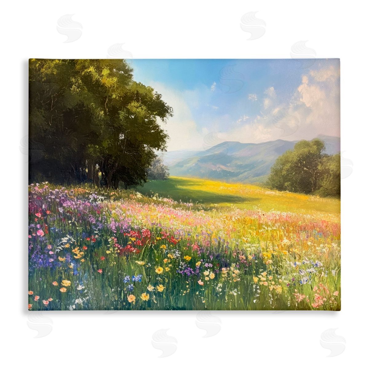Petal Prints Design Serene Meadow Dream Canvas Wall Art Print