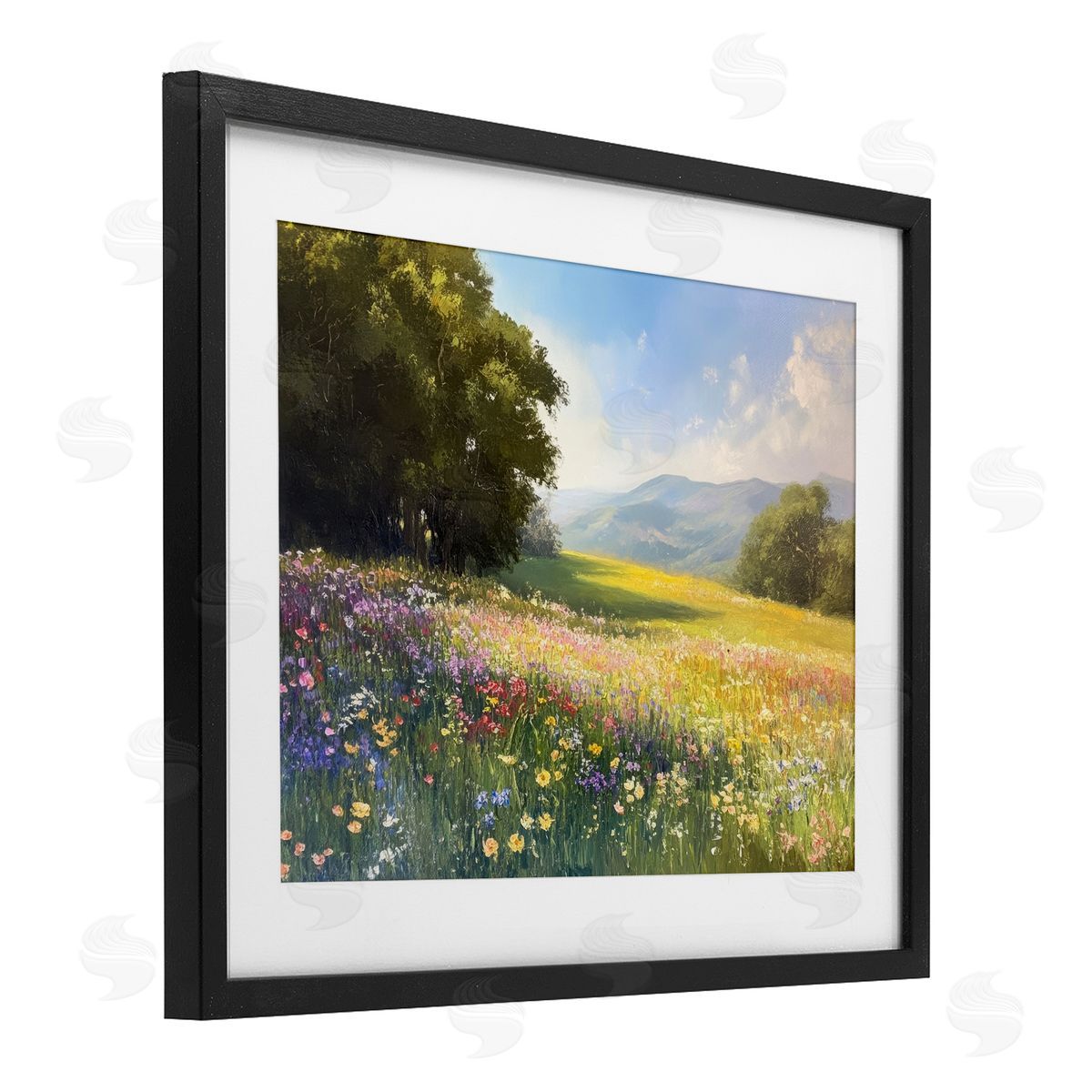 Petal Prints Design Serene Meadow Dream Canvas Wall Art Print