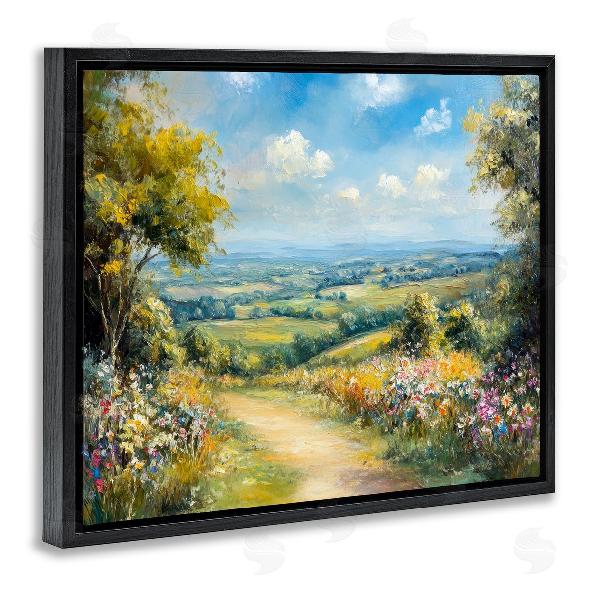 Petal Prints Design Wandering Path Overlook Canvas Wall Art Print