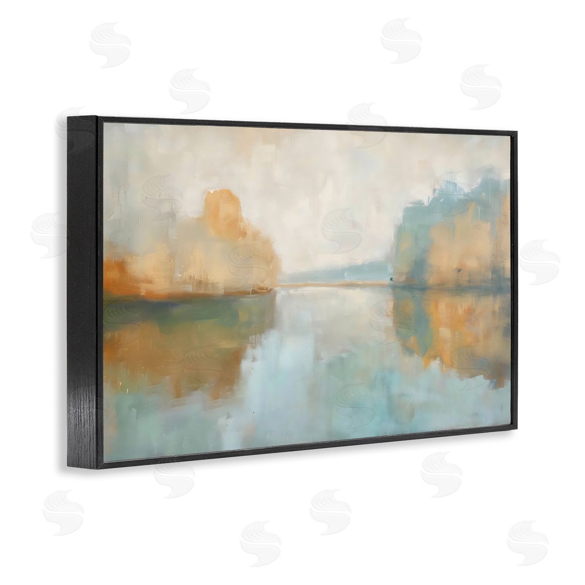LSR Creative Studio Abstract Riverscape Reflection Canvas Wall Art Print